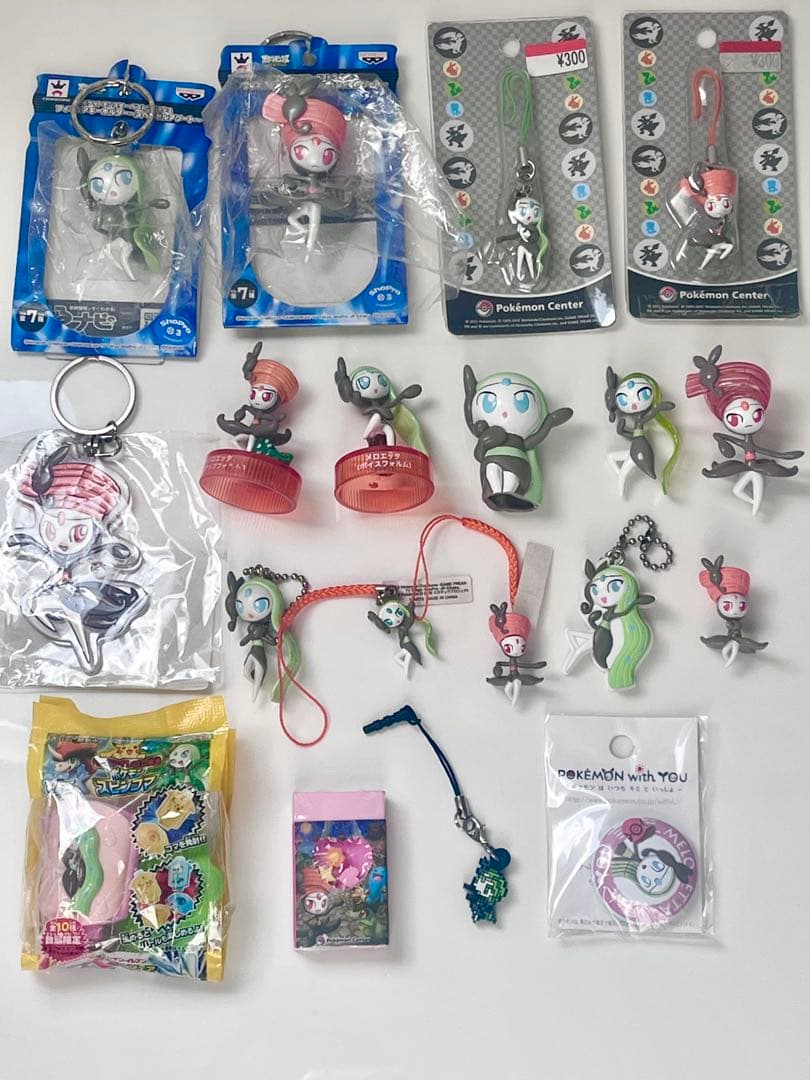 ポケモン メロエッタ まとめ売り ストラップ キーホルダー モンコレ クリア