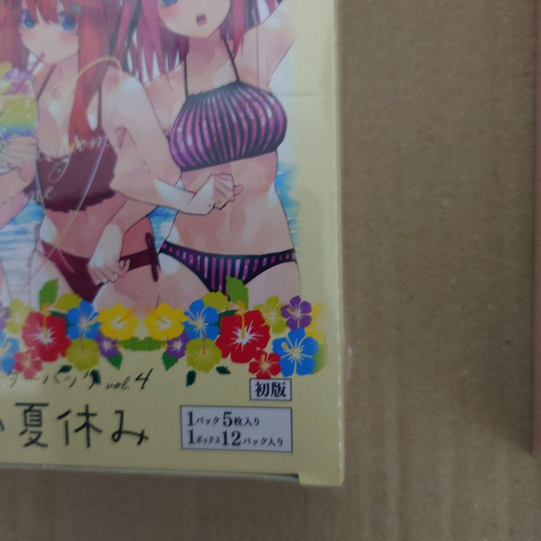 五等分の花嫁カードゲーム　4BOX　新品未開封、シュリンク付き