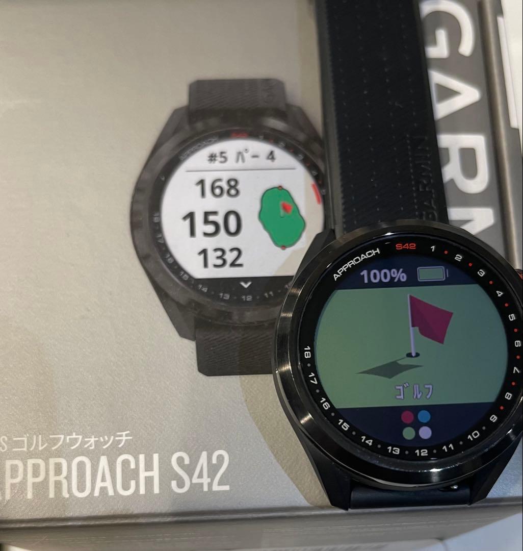 【美品】Garmin Approach S42 ゴルフ GPSナビ