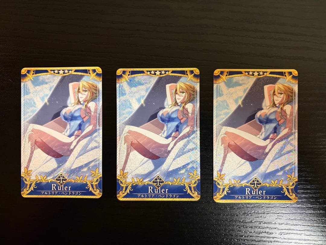 FGOAC ルーラー アルトリア フェイタル 3枚セット　バニ上