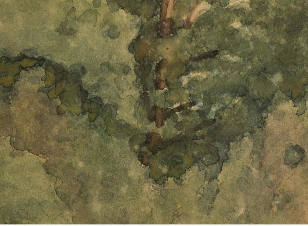 【安井慶一郎鑑定】◆『安井曽太郎 風景画』水彩 真筆◆検）浅井忠 梅原龍三郎