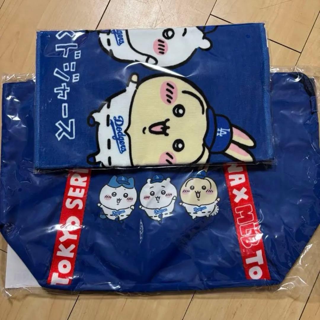 ちいかわ　MLB トートバッグ&フェイスタオル