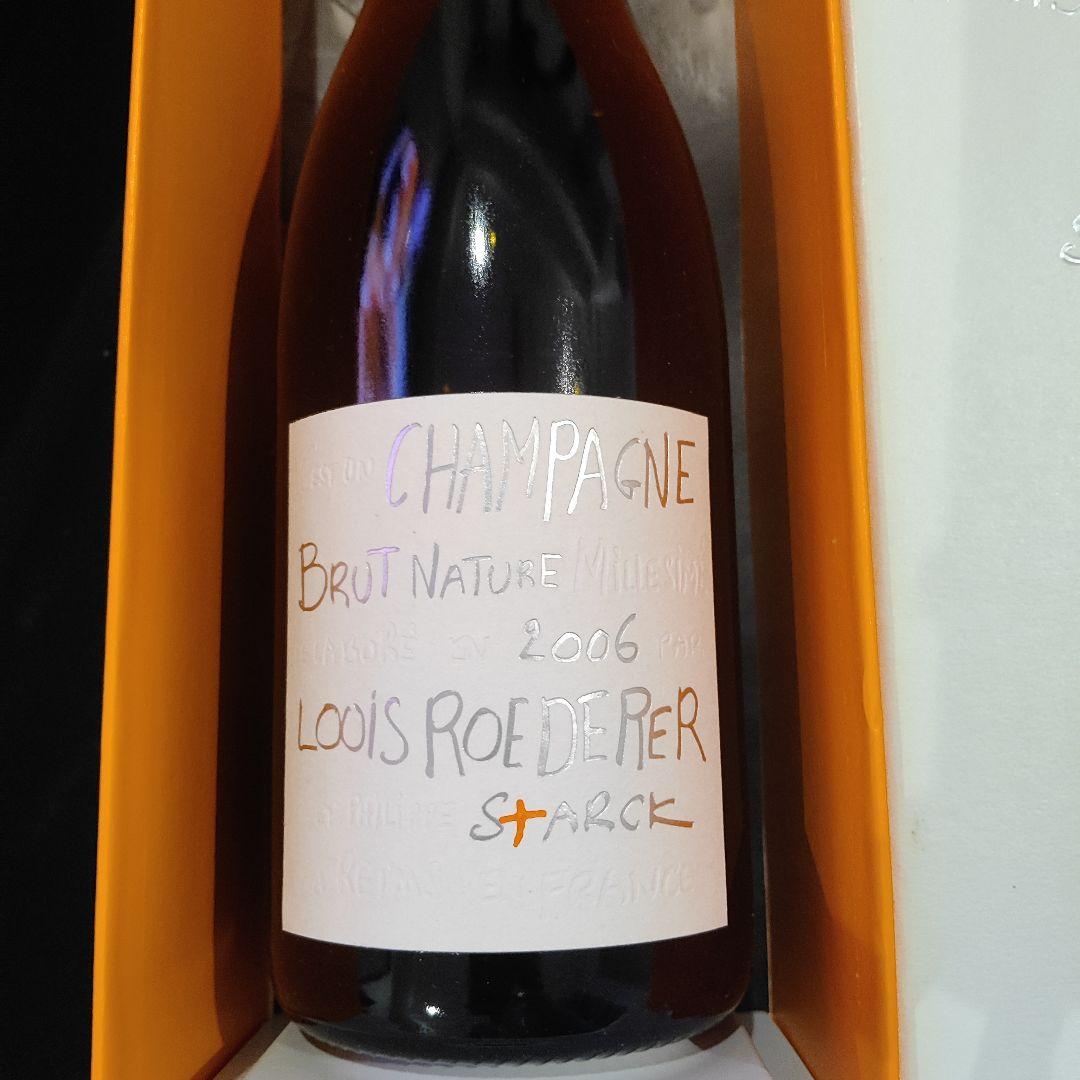 未開栓：ルイ ロデレール ブリュット ナチュール 2006 スタルク シャンパン