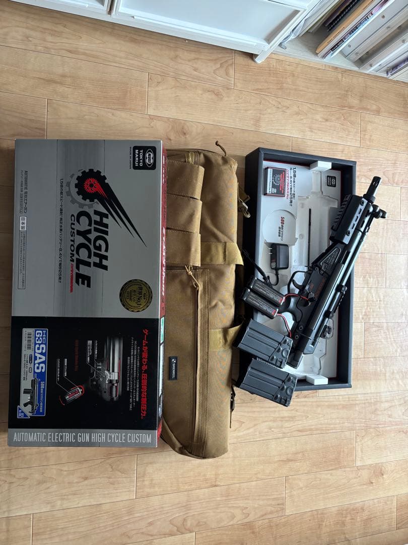 マルイ　HIGH CYCLE CUSTOM G3SAS 電動ガンレール付