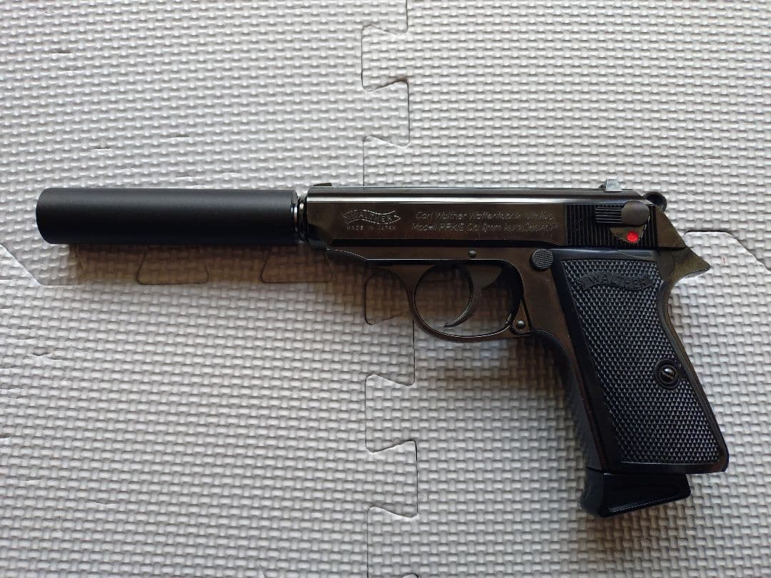 マルゼン　ワルサーＰＰＫ/S　ブラックメタル サイレンサー/可変ホップバレル