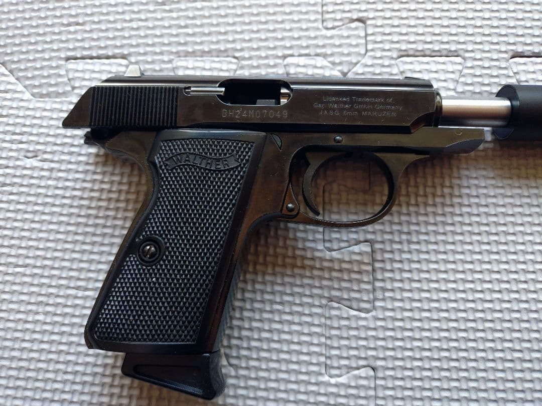 マルゼン　ワルサーＰＰＫ/S　ブラックメタル サイレンサー/可変ホップバレル