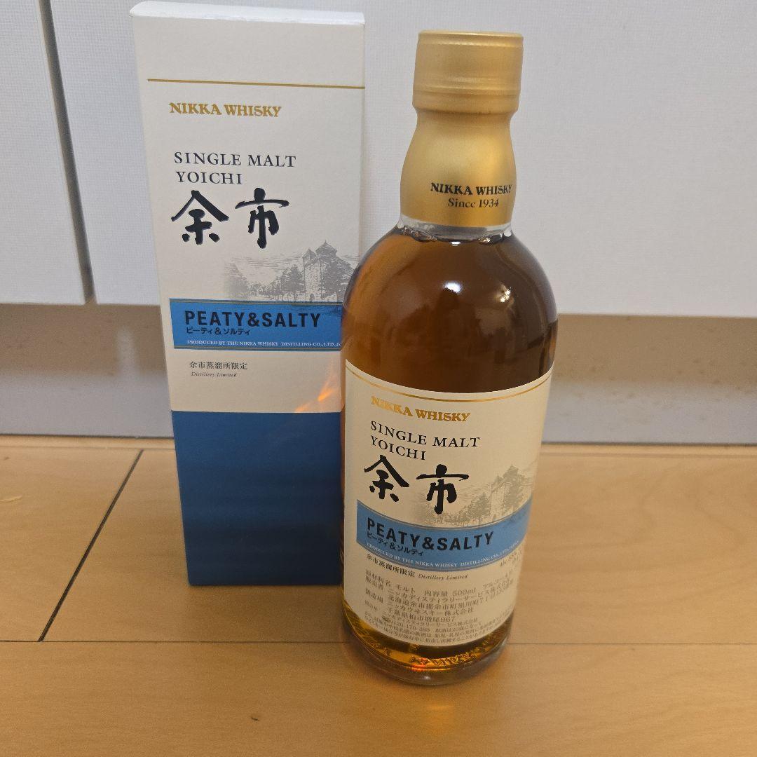 余市♡500mlNikka Whisky Peaty & Salty