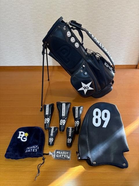 PEARLY GATES キャディバッグ 89　ヘッドカバー等 7点セット
