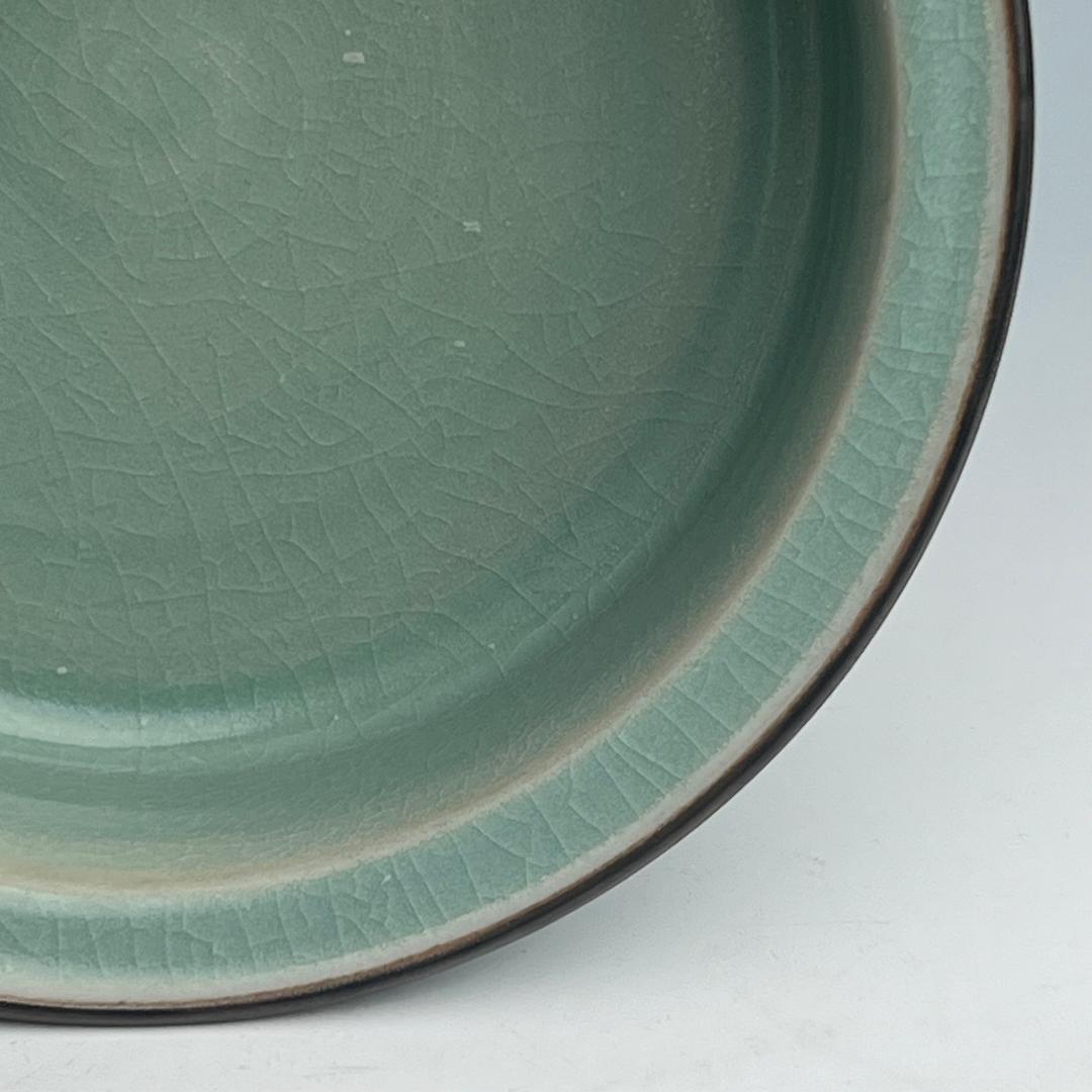 龍泉窯 青磁折沿洗 唐物 中国古玩 中国美術 A953