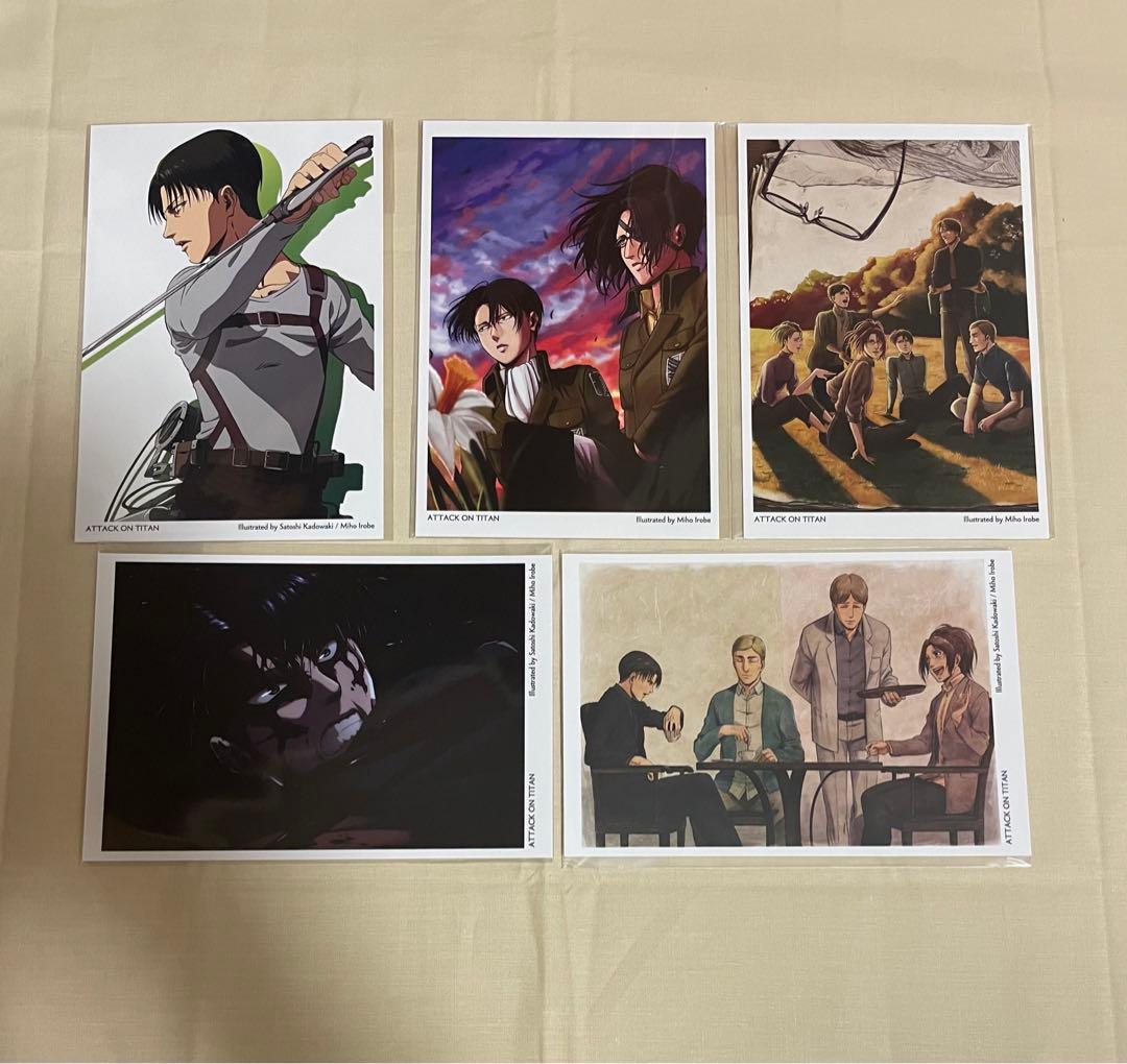 進撃の巨人 リヴァイ WIT STUDIO ポストカード 5枚セット
