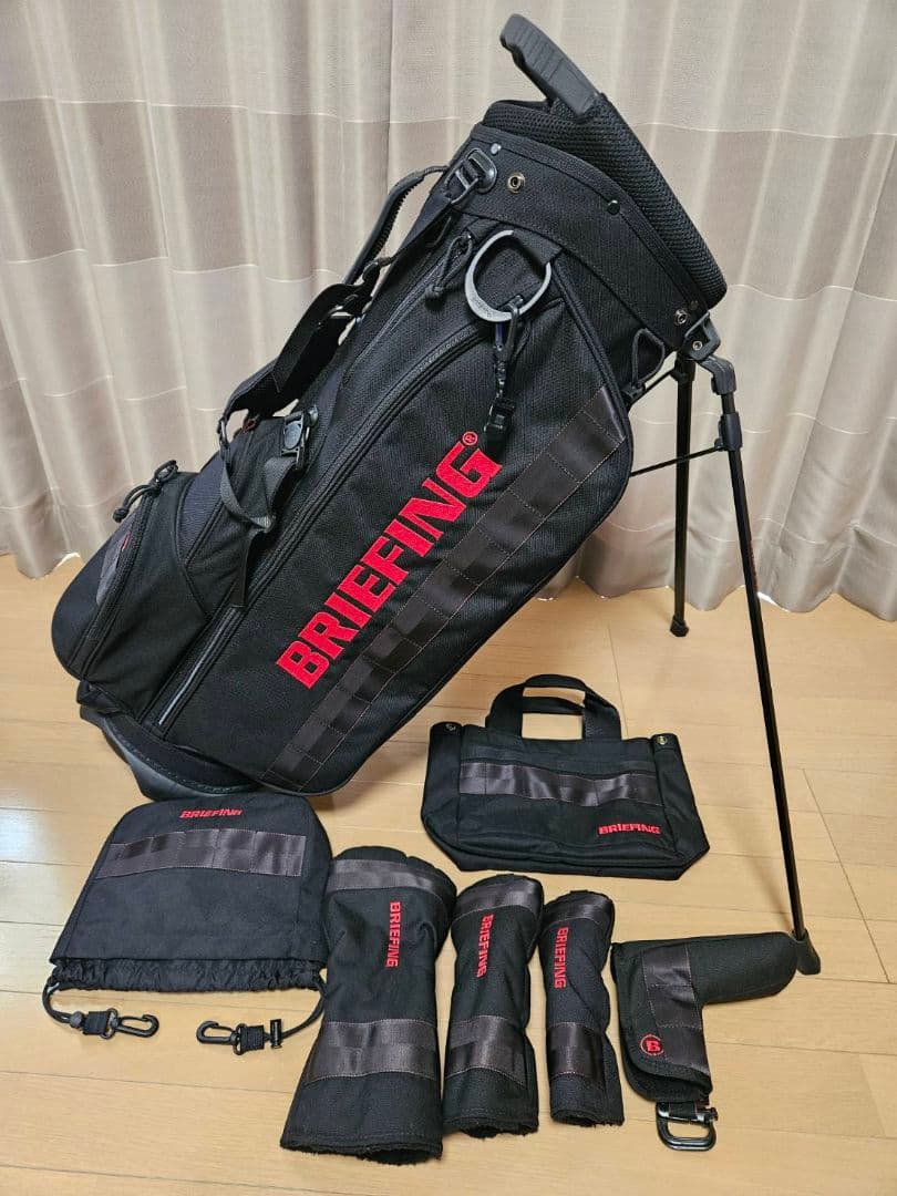 美品 ブリーフィングキャディバッグ CR4 #02 ブラック Bシリーズセット