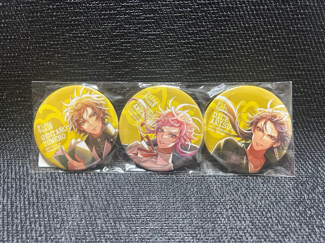 アクリルブロック＋缶バッジセット　シブヤ　飴村乱数　夢野幻太郎　有栖川帝統