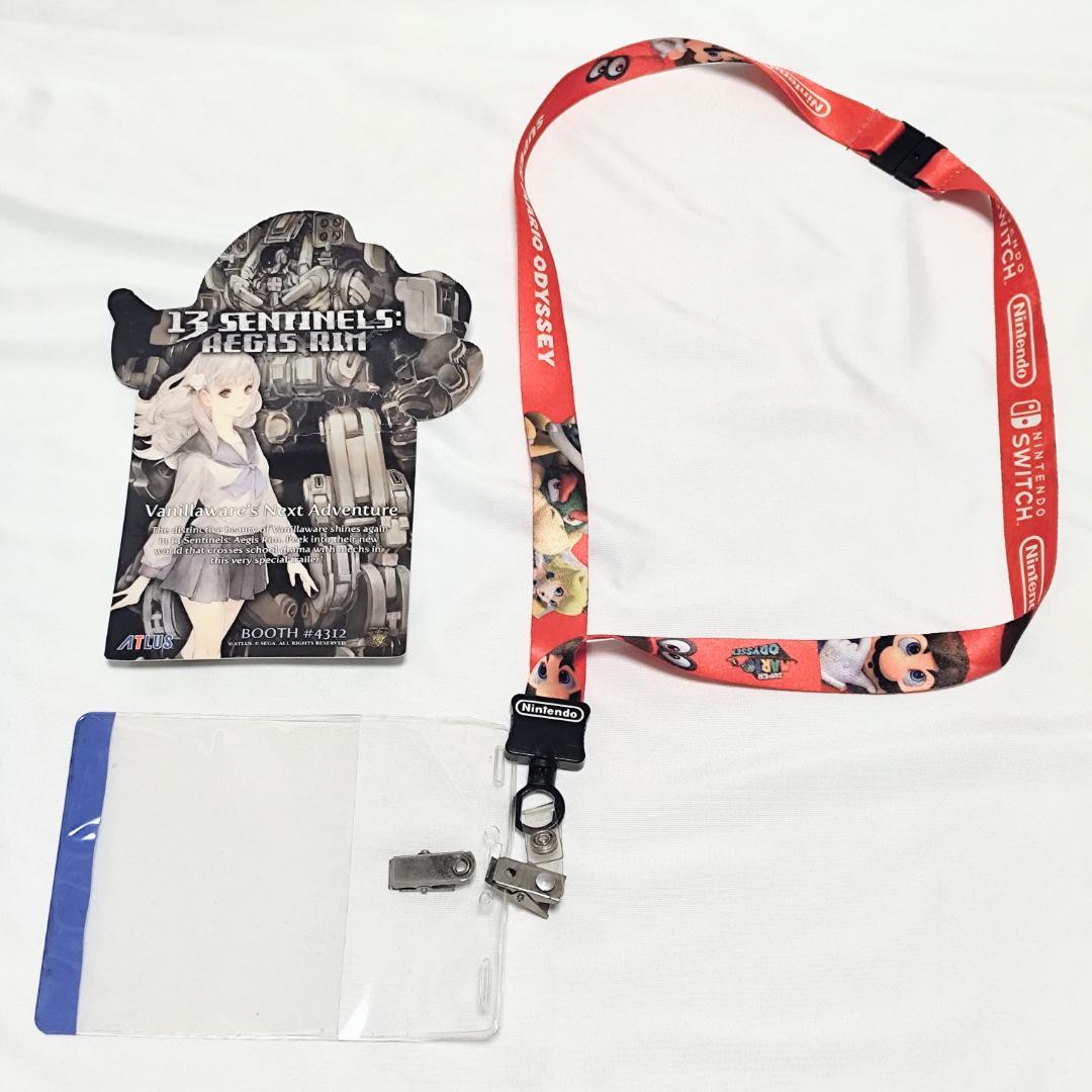 【E3グッズ】海外ゲームイベント｜※折り目あり｜マリオ×十三機兵防衛圏×龍が如く