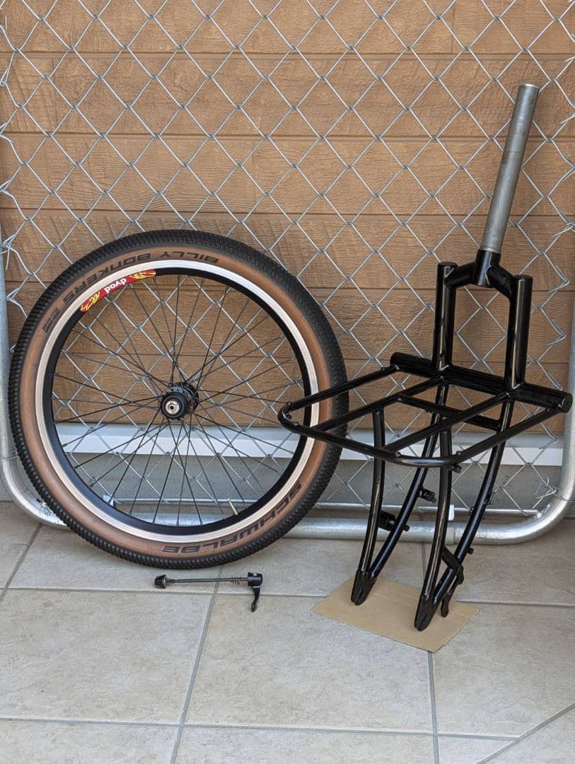 CRUSTカーゴフォーク(1-1/8インチ) + Fホイール+前後タイヤセット