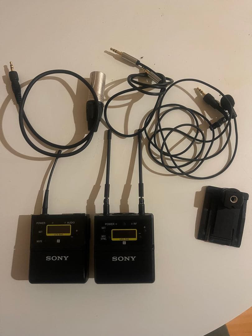 SONYソニーワイヤレスマイク UTX-B40 URX-P40 ピンマイクセット