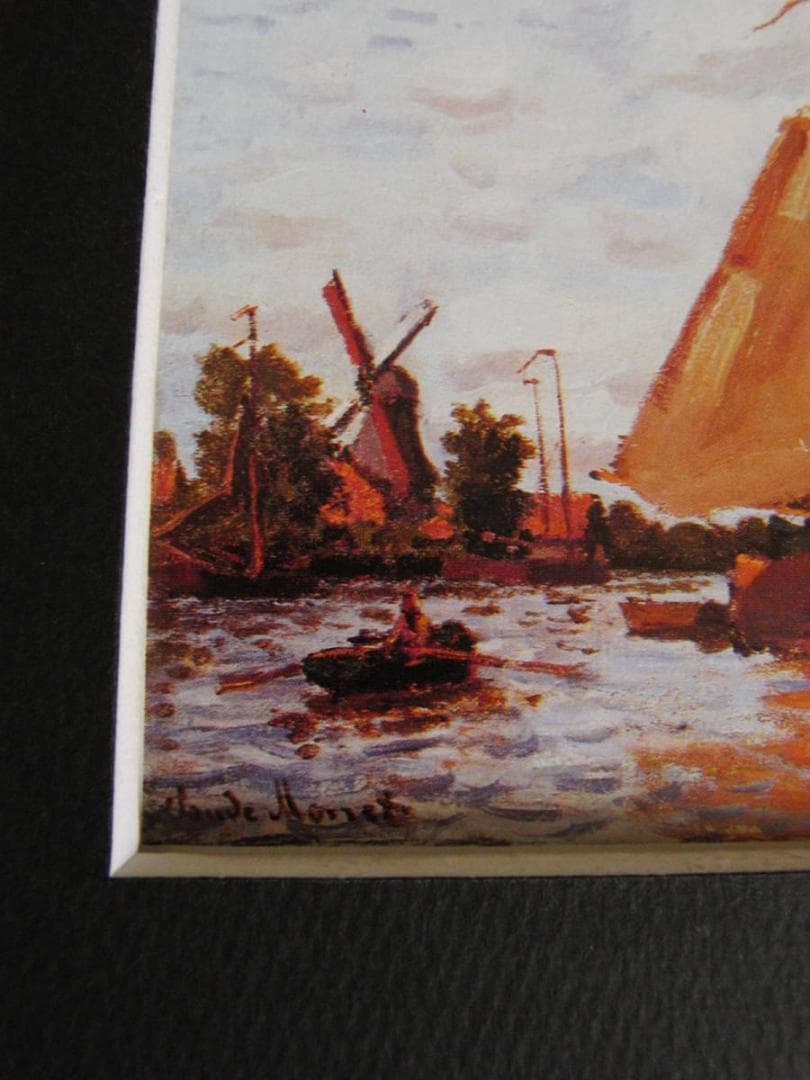 クロード・モネ、「The Zaan at Zaandam」、人気作品、状態良好