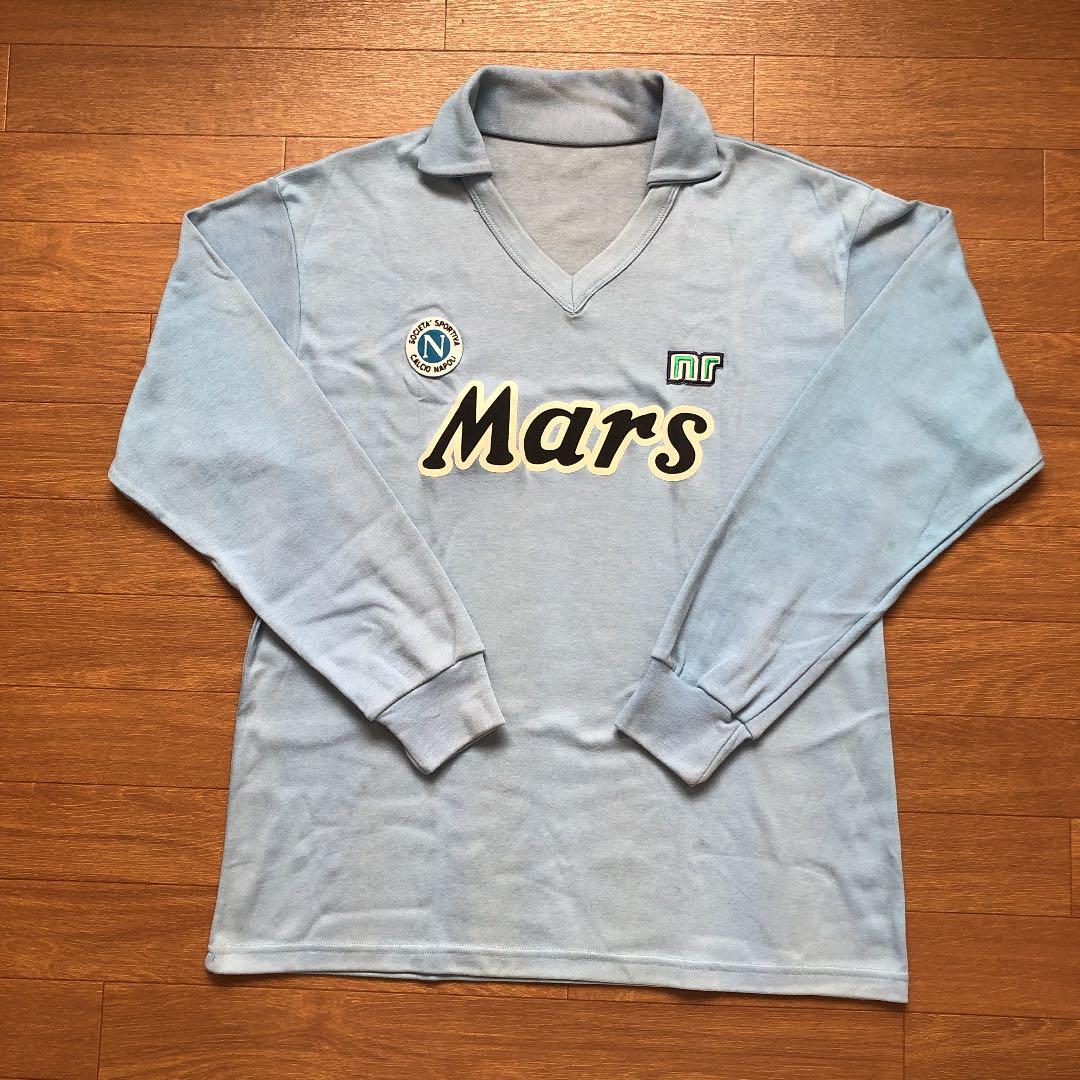 ナポリ　89〜90 ホーム　サッカー　イタリア　長袖nr エネーレ　ユニフォーム