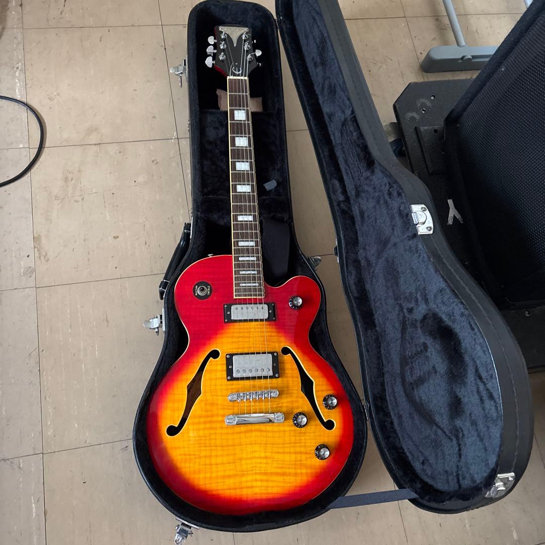 エピフォン　セミアコ　アレイキャット HS ケース付