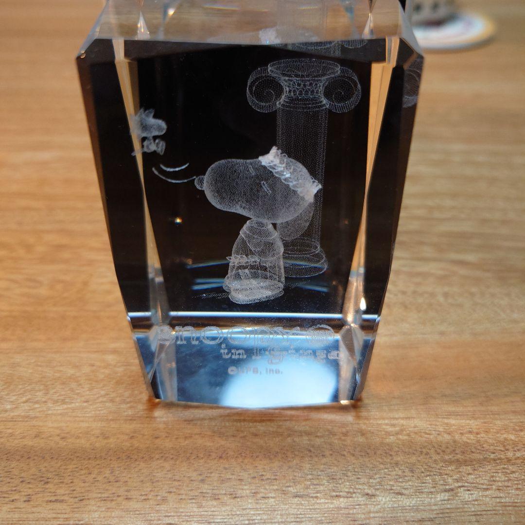 3Dレーザークリスタル　スヌーピー　銀座