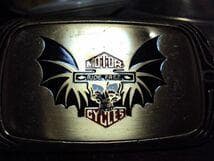 ビンテージ スカル バックル RIDE FREE ウイング ハーレー コウモリ