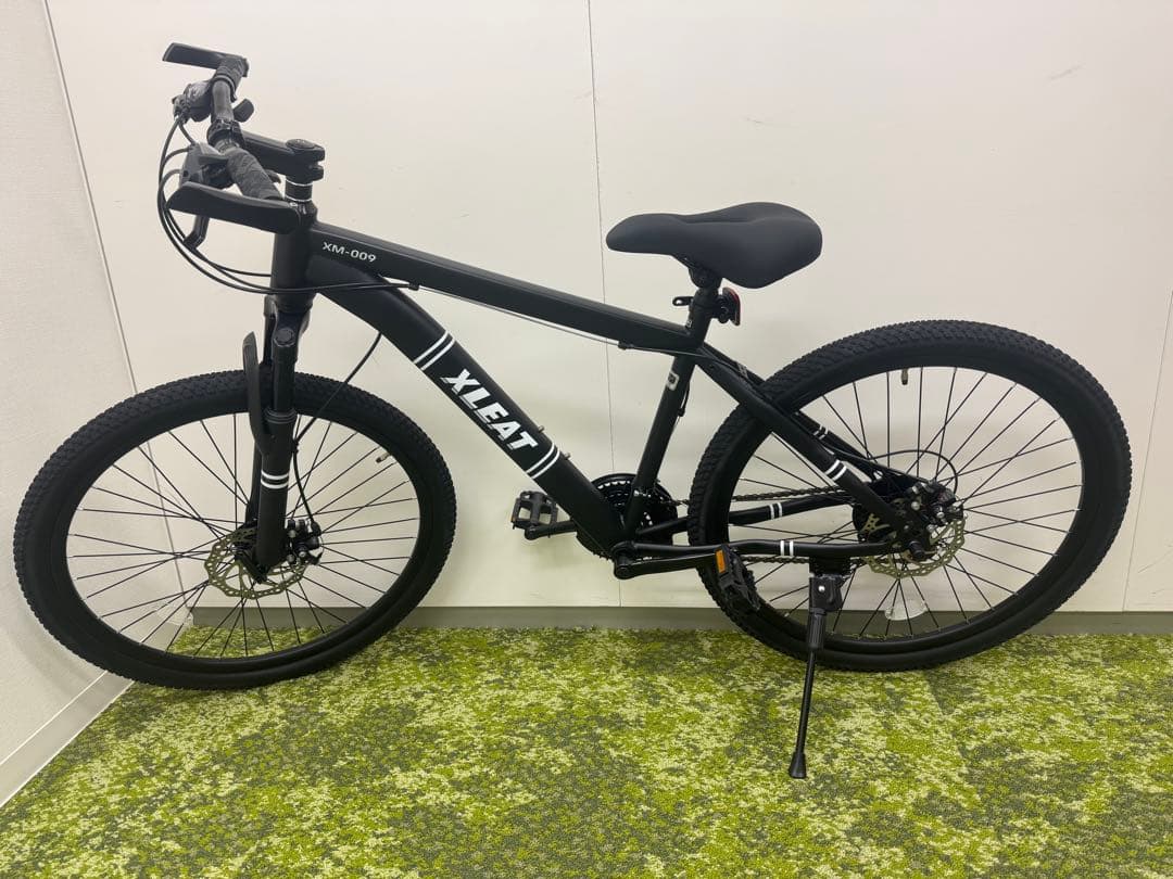 マウンテンバイク 26インチ タイヤ 軽量 自転車 XLEAT ブラック
