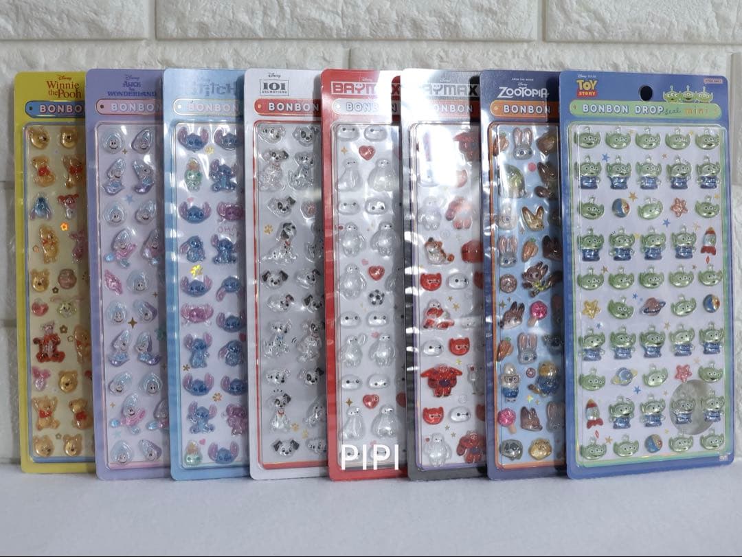 ボンボンドロップシールミニ　ディズニー　全種セット　コンプリート