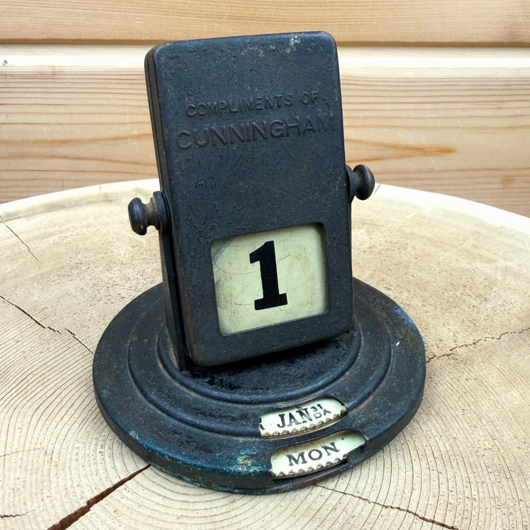 デスクカレンダー アンティーク アドバタイジング 店舗什器 ビンテージ 古道具