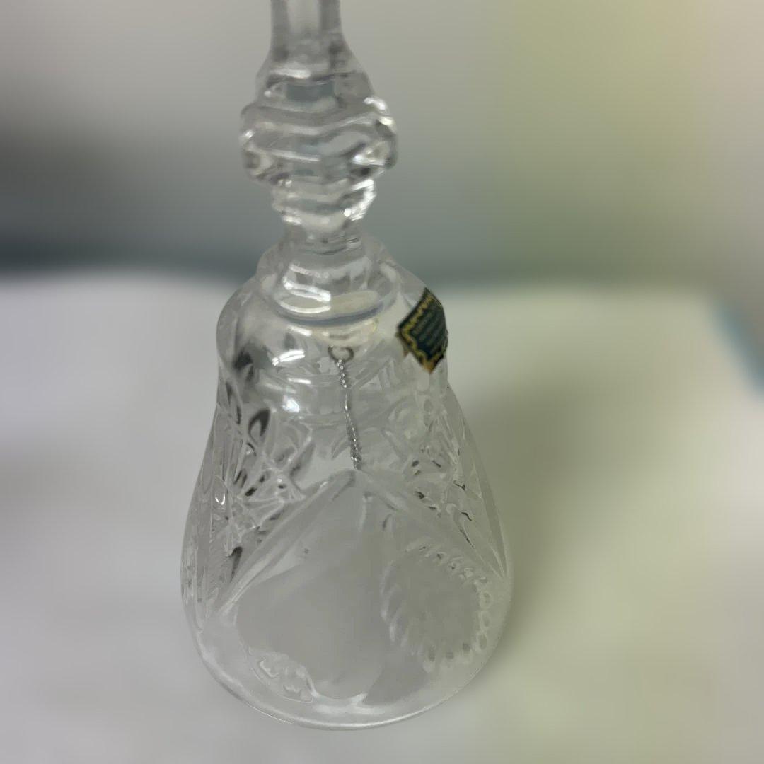 西ドイツ製　カットガラス ハンドベル