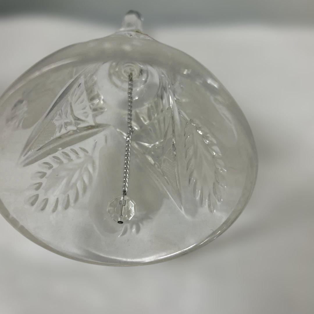 西ドイツ製　カットガラス ハンドベル