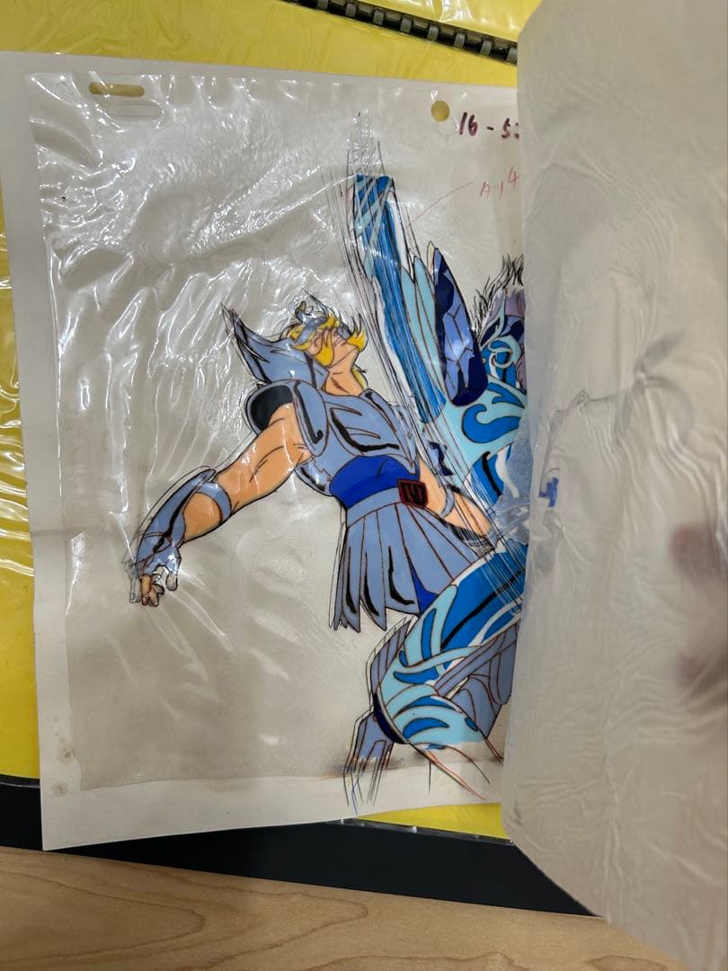 聖闘士星矢　アニメ　セル画　キグナス氷河　80年代