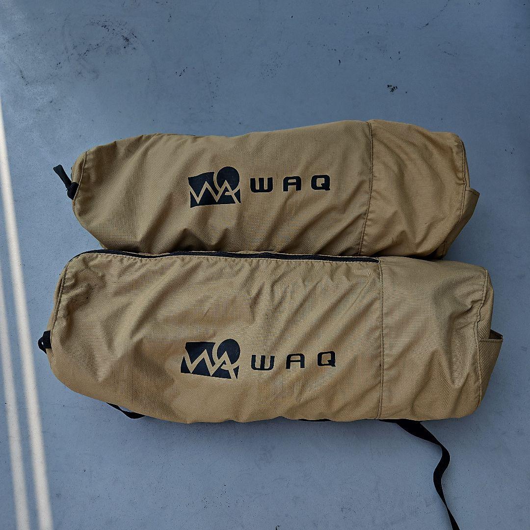 WAQ ベージュ 収納バッグ 2個セット