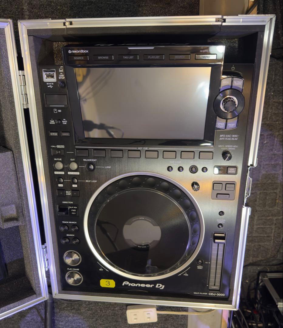 Pioneer DJ CDJ3000 ×２台、デッキカバー、ハードケース