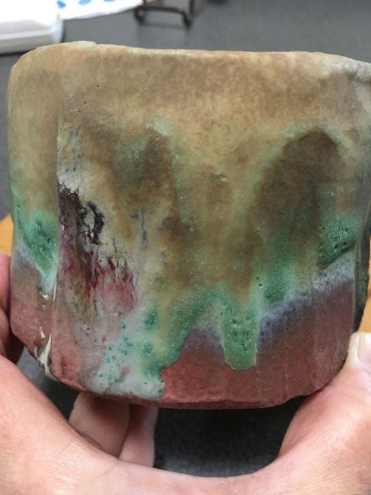 加藤十代久作　重ねの色目茶碗　絶品❗️個展作品です購入したいものがありお値下げ可能