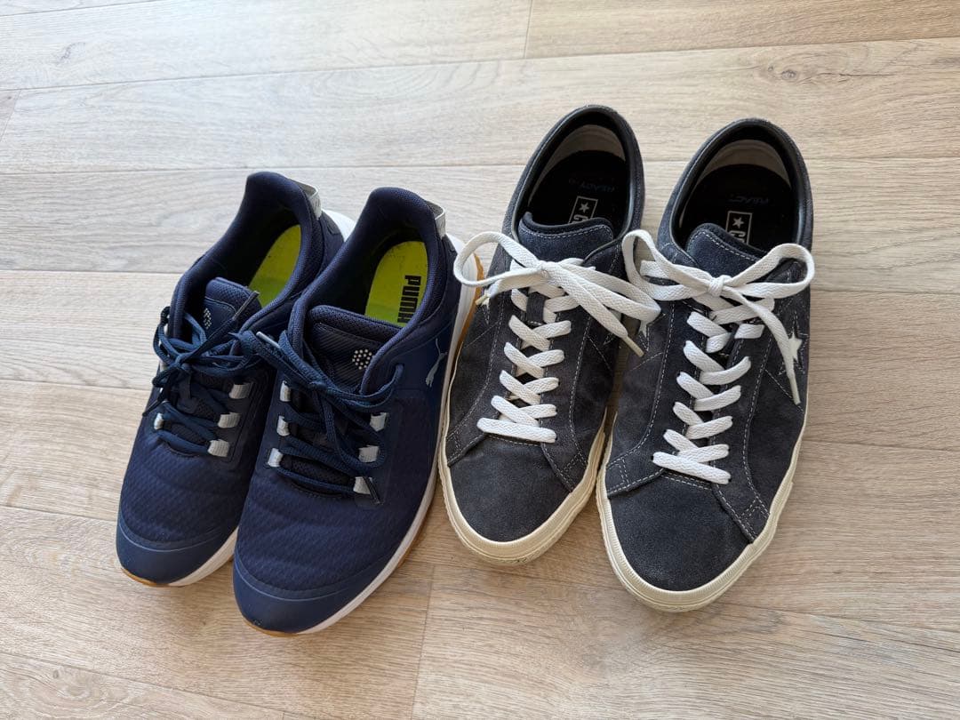 ゴルフシューズ2足セット【コンバース】 27cm & 【プーマ】 26.5cm