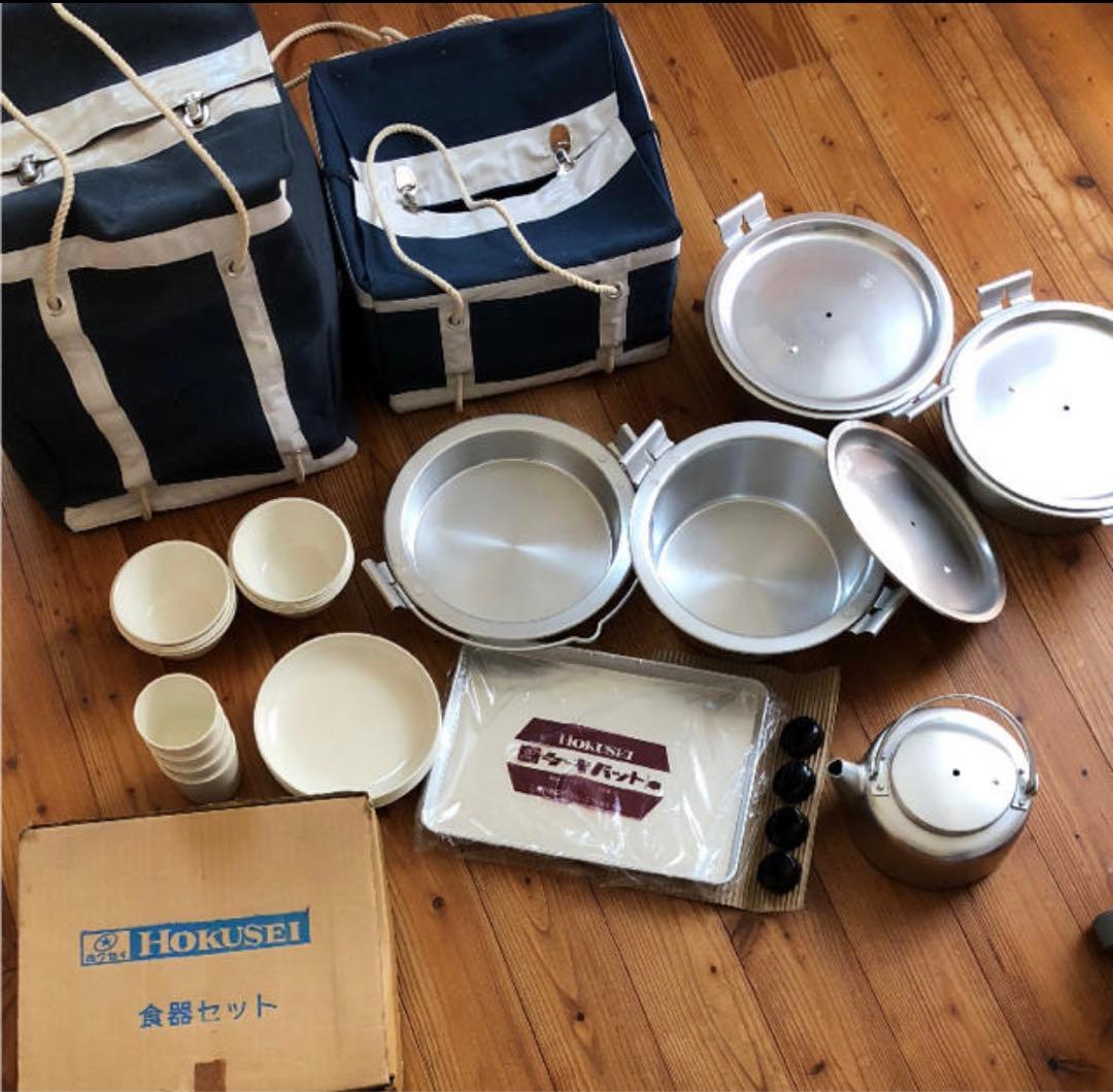 レトロ キャンプバーベキューセット