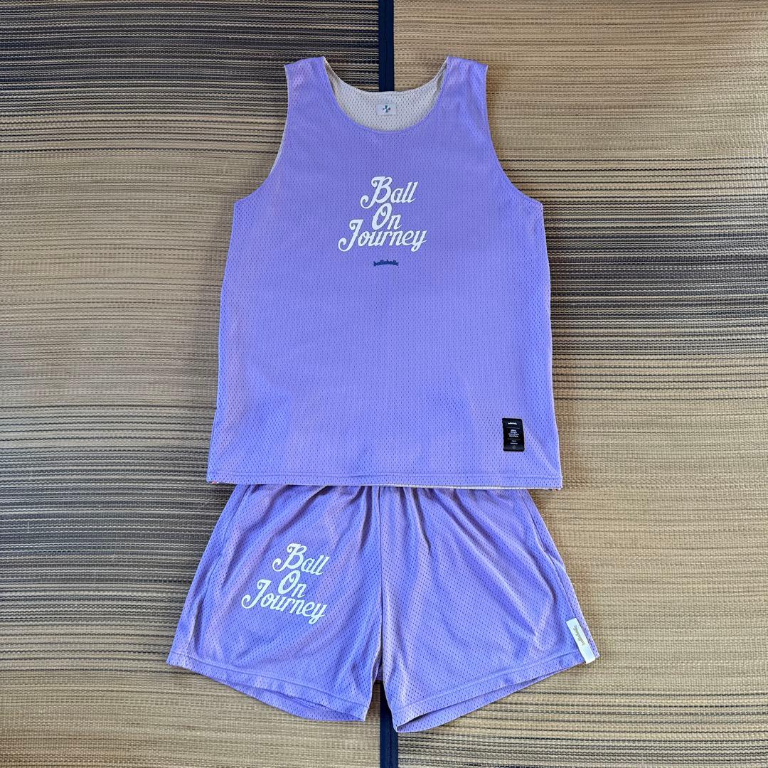 完売品 ボーラホリック TSC 2023 メッシュセットアップ パープル 新古品