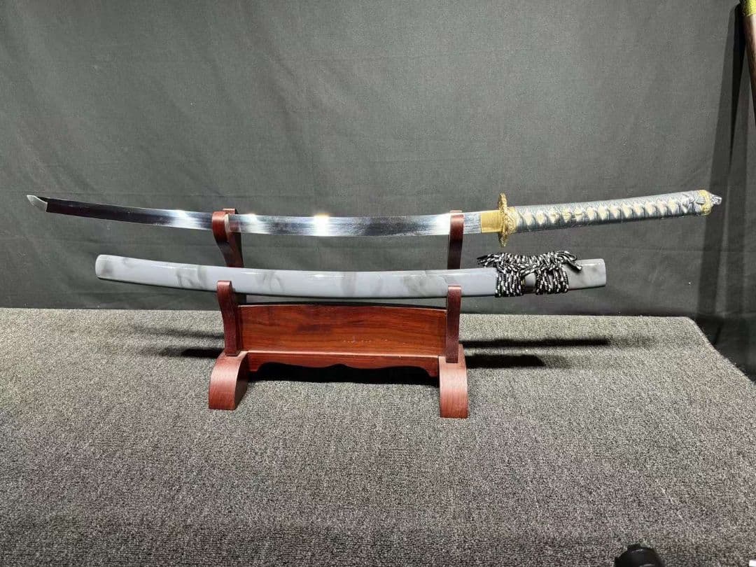 1062-武具 刀装具 日本刀　模造刀 居合刀 武士道 武蔵 鑑賞用 手鍛造打
