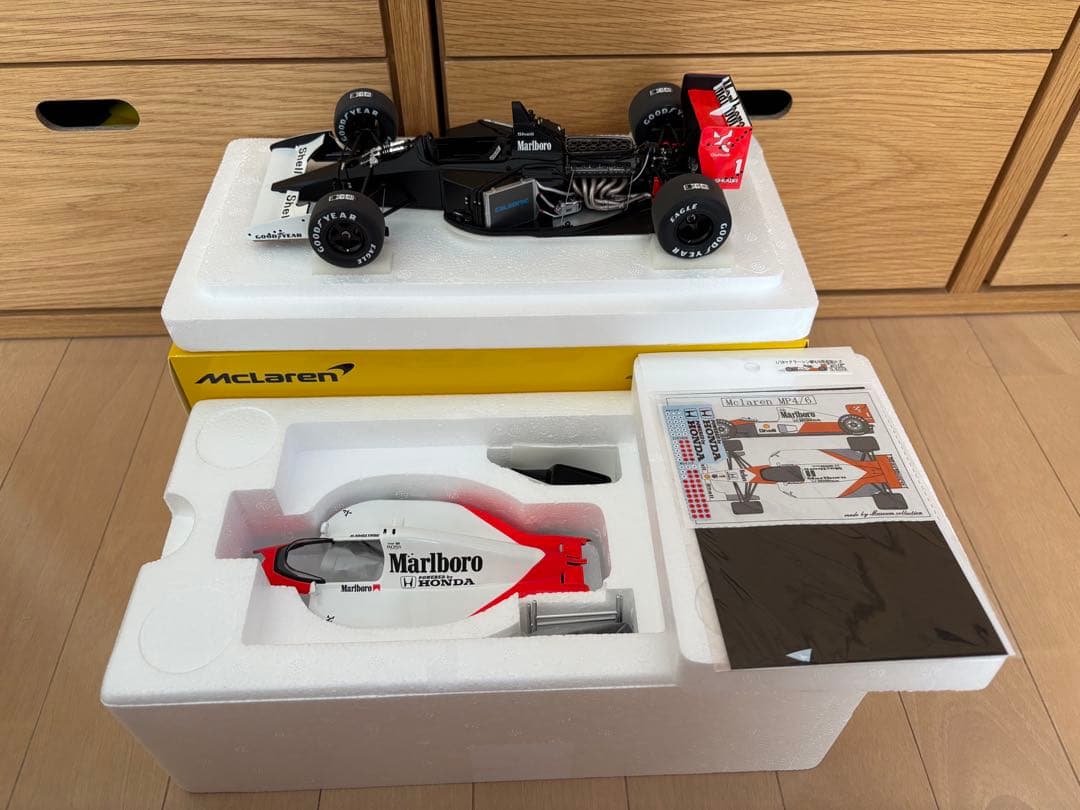 AUTOart1/18マクラーレンMP4/6マルボロデカールカスタム