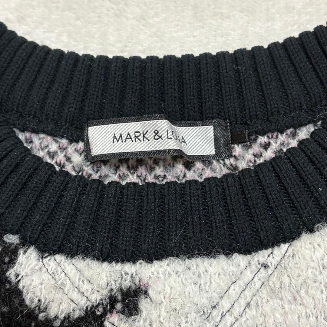 MARK&LONA マーク＆ロナ カモフラ柄 ニットスカルワッペン サイズ36