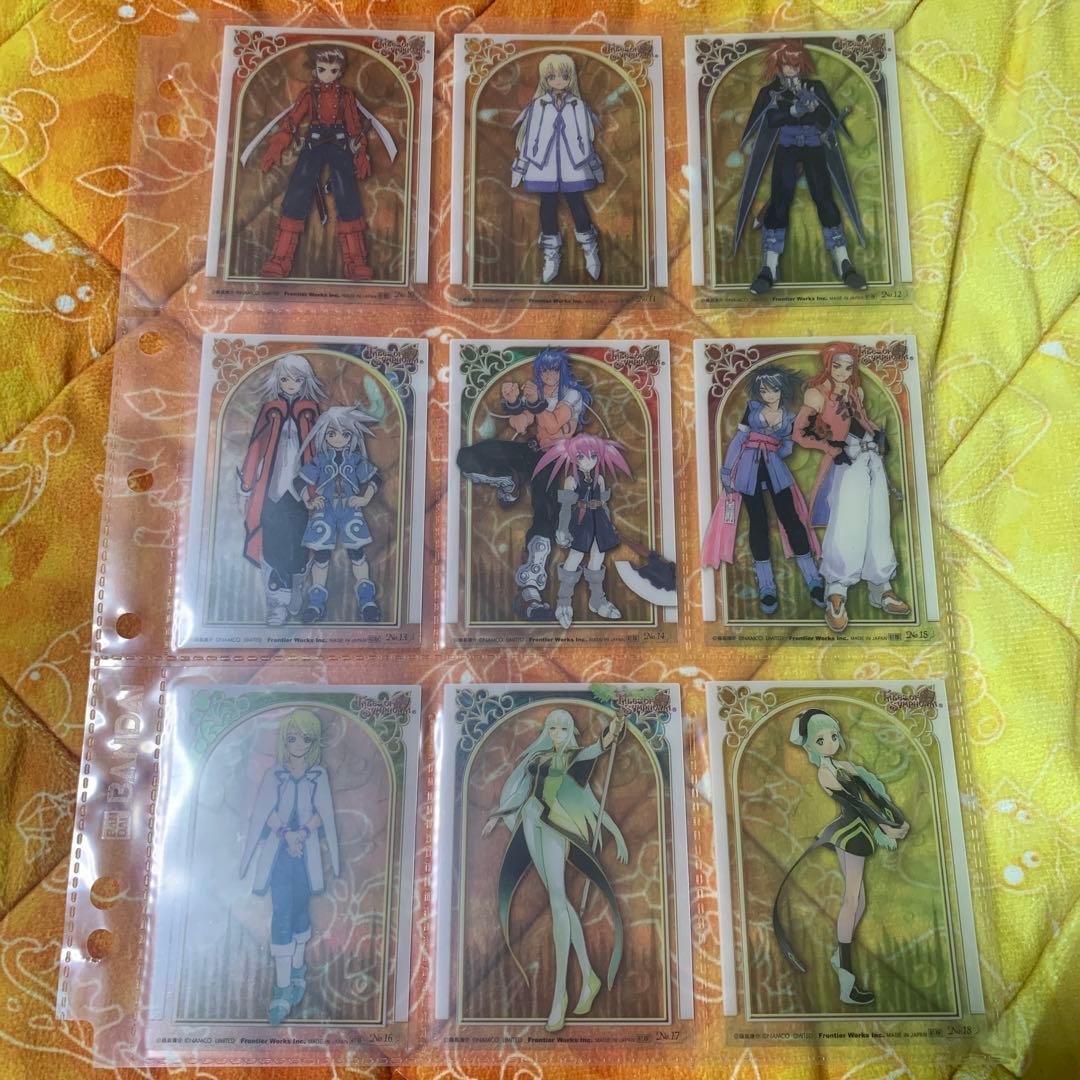 テイルズオブシンフォニア トレーディングカード　フルコンプ、ボックス特典2種