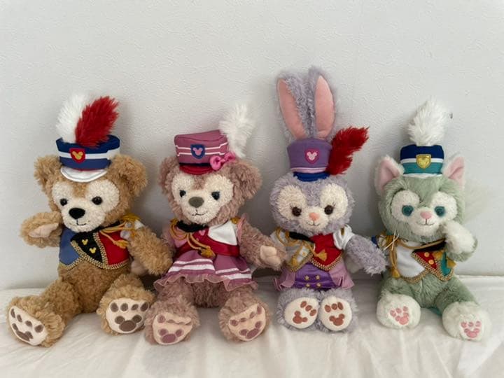 ダッフィーフレンズ　マーチングファン　SSぬいぐるみ　4体セット