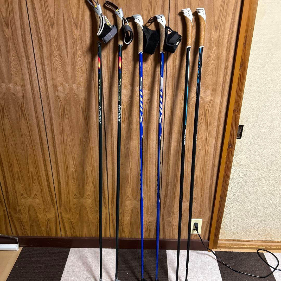 Swix クロスカントリースキー用ストック 3セット