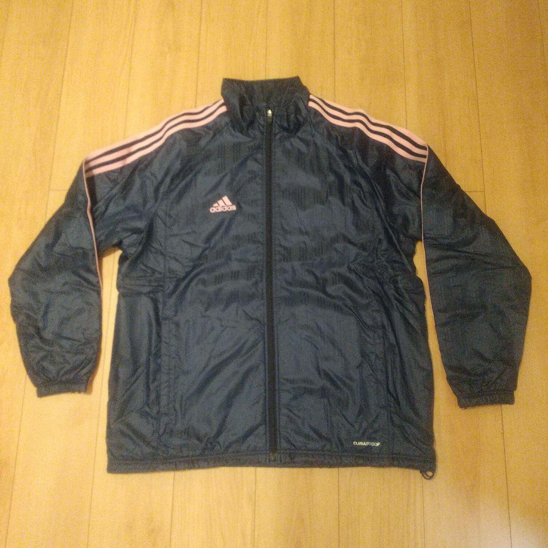adidas クライマプルーフ ウォーマー上下 (ネイビー／ピンク)