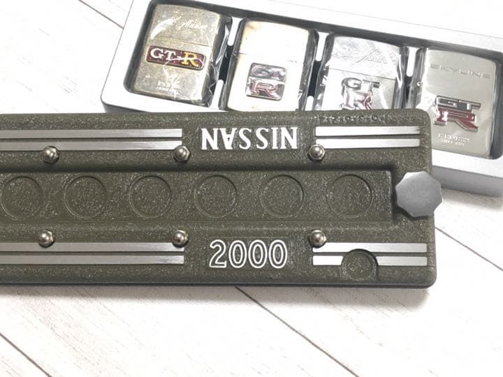 スカイラインGT-R Zippo コレクション ヘッドカバーケース入り4点セット
