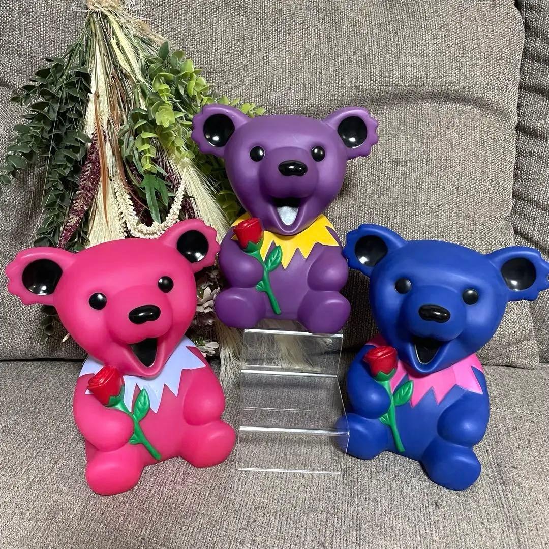 グレイトフルデッド デッドベア貯金箱 ソフビフィギュアGreatful Dead