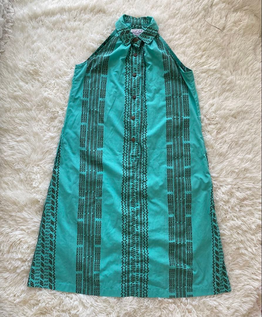 Hawaii Nake’u Awai ドレス エメラルドグリーン S フラダンス