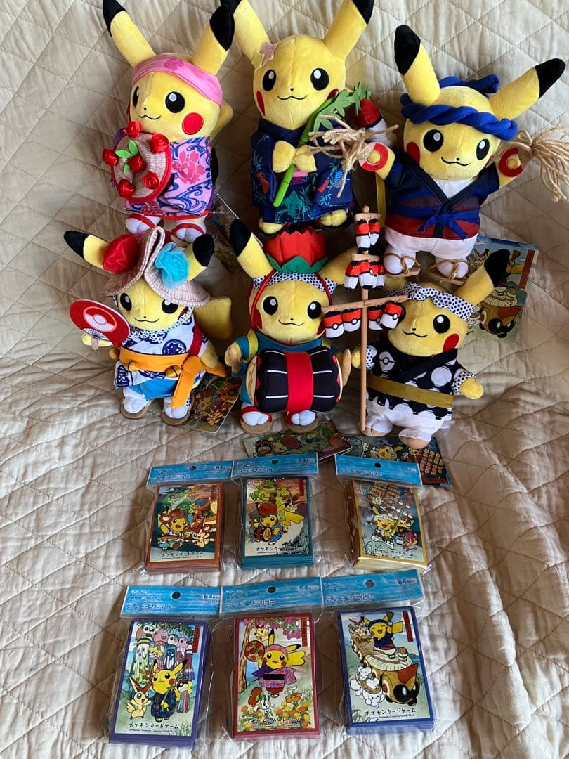 【東北限定】ポケモン『ぬいぐるみ（6種）』＆『デッキシールド（6種）』セット販売