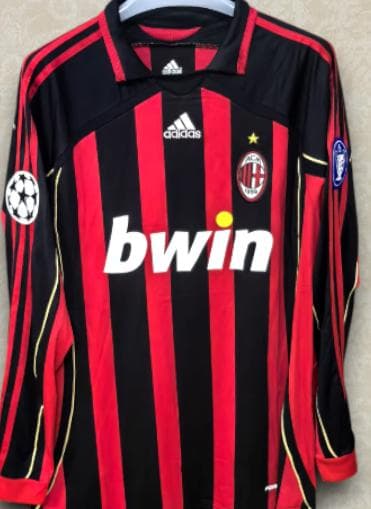 06/07 ACミラン ホーム 長袖ユニフォーム 22番 カカ
