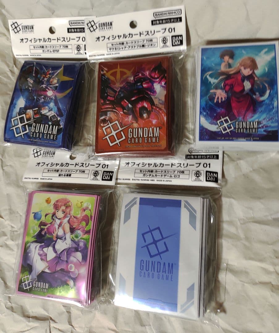 ガンダムカードゲーム スリーブ 5種セット ラクス・クライン 覚悟の表れ