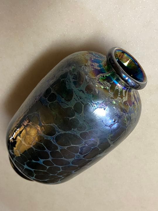 江副行昭　熔壤ガラス花入　お値下しました！